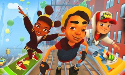 Play subway surf and run from death